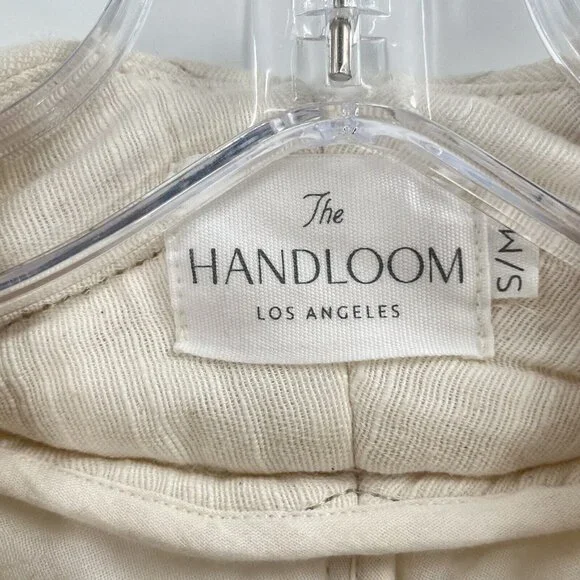 The Handloom Los Angeles Cotton Long Line Open Shacket Quilted Sz S/M - Picture 4 of 5